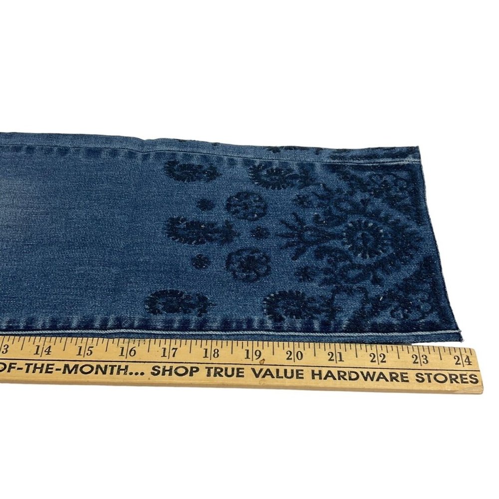 Liverpool Jeans Women's Sz 28" Blue The Crop Straight w/ Embroidered Hem Nwt - Picture 9 of 10